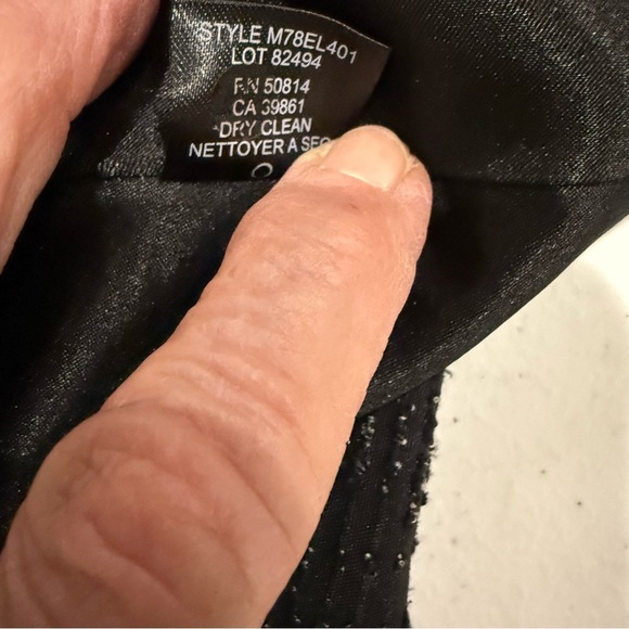 Tahari Long Jacket Black Tweed Duster Office Short Sleeve Career Women’s Size 8 - Picture 16 of 16